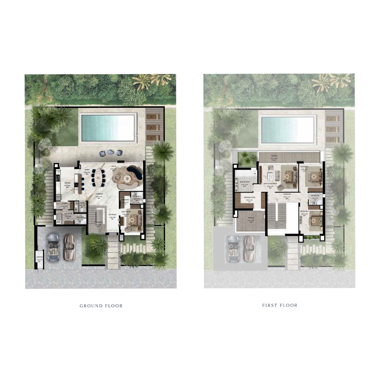 3 Bedrooms Floor Plan