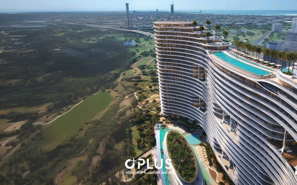 Binghatti Aquarise Business Bay artificial beach luxury apartments