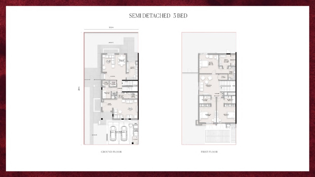 Al Deem Townhomes — 3 Bedrooms floor plan