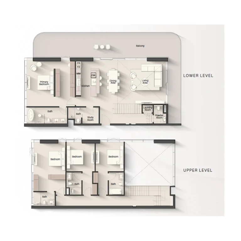 4 Bedrooms Floor Plan