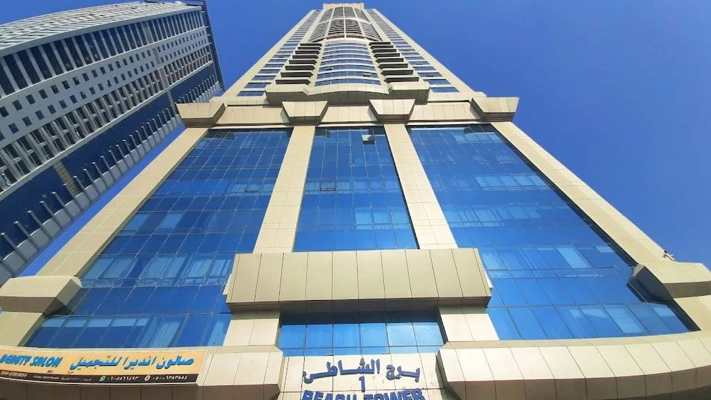 Beach Towers waterfront apartments in Al Khan Sharjah