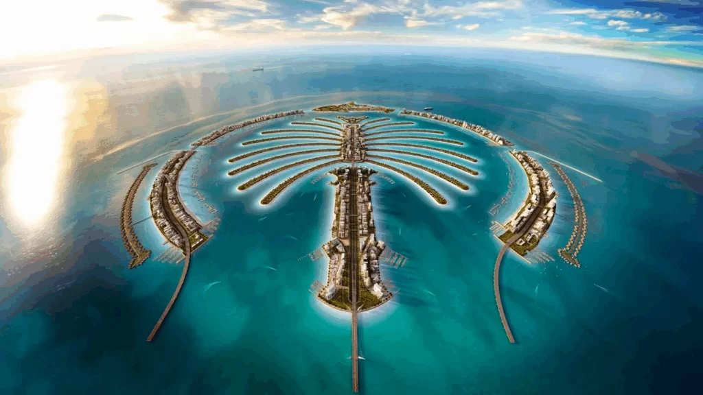 palm jebel ali construction timeline 2025