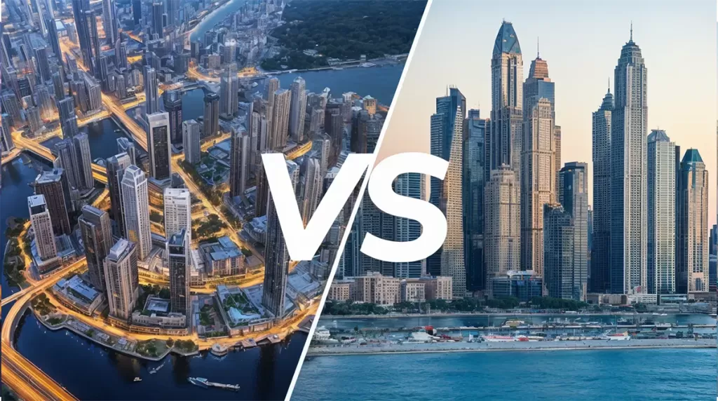Dubai Creek vs Dubai Marina: Differences in Living, Renting, Cruises & ROI