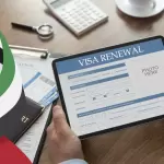 UAE visit visa renewal fees