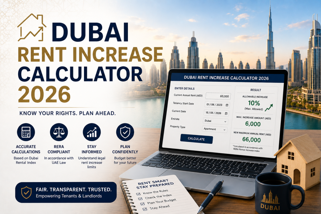 Dubai Rent Increase Calculator: Your Legal Limit Under RERA (2026)