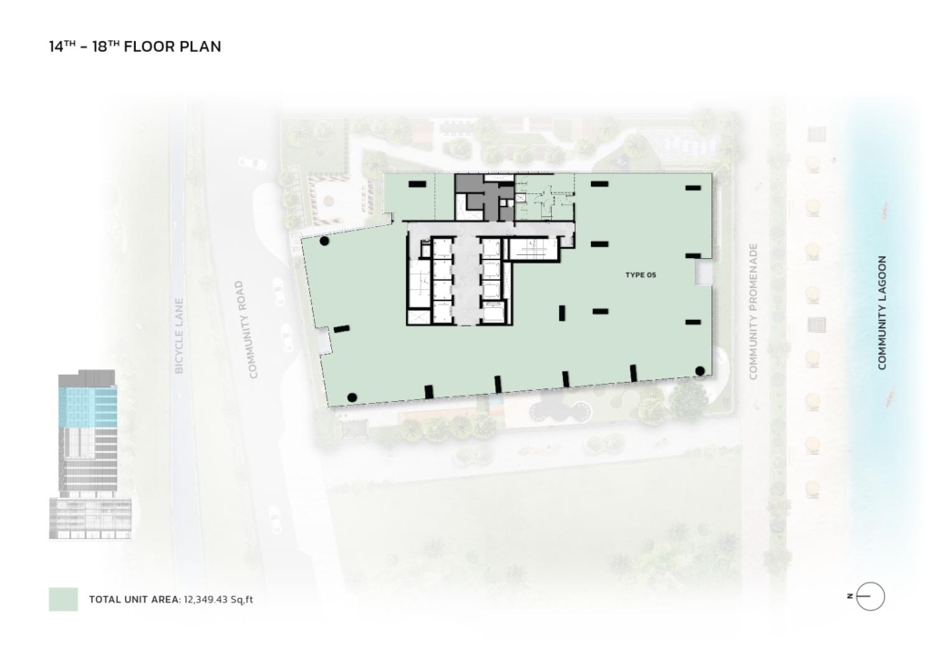 Eaton Square — Studio Office floor plan