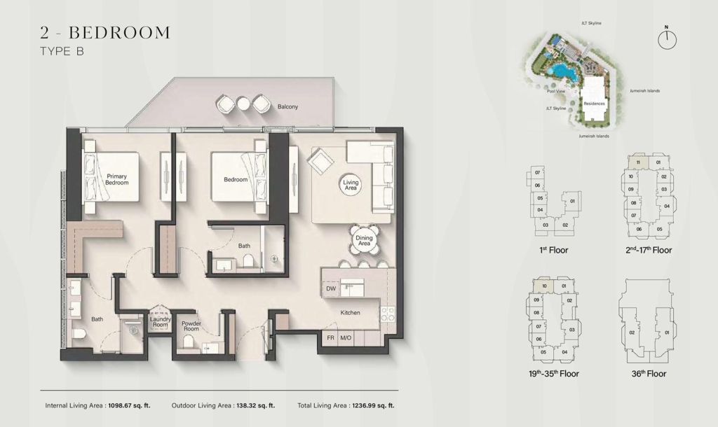 Eltiera Heights — 2BR floor plan