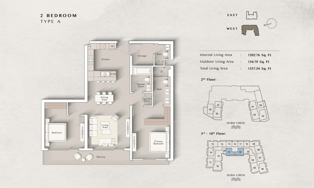 ART BAY — 2BR floor plan