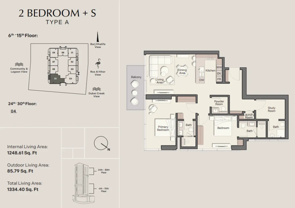 Belmore Residences  — 2BR floor plan