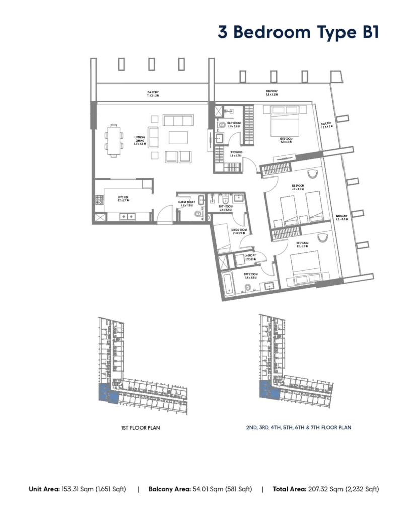 SAFA — 3BR floor plan