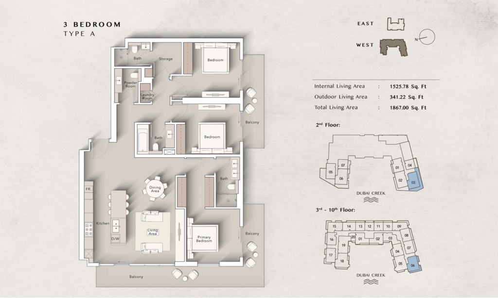 ART BAY — 3BR floor plan