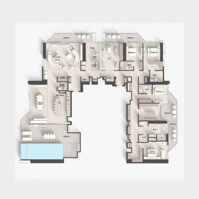 Eltiera Views  — 4BR Penthouse floor plan