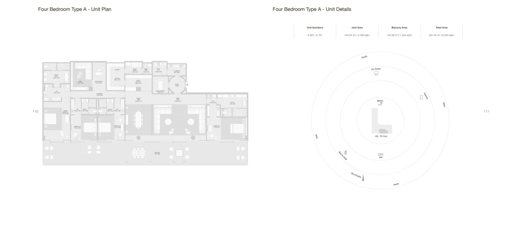 Armani Beach Residences — 4BR floor plan