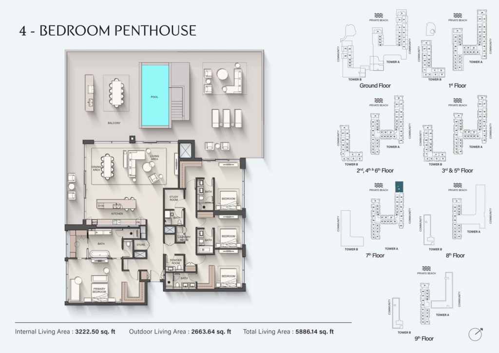 Ellington Sands 2 — 4 Bedrooms floor plan