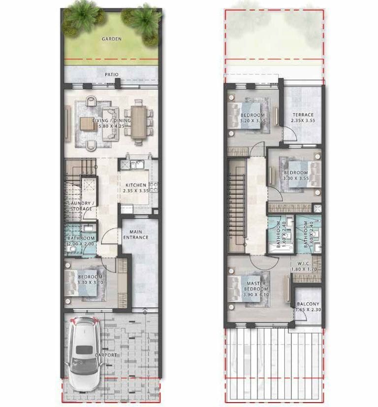 Morocco Phase 2 — 4BR Townhouse floor plan