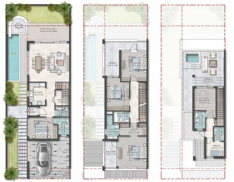Park Greens Phase 2 — 5BR Villa floor plan