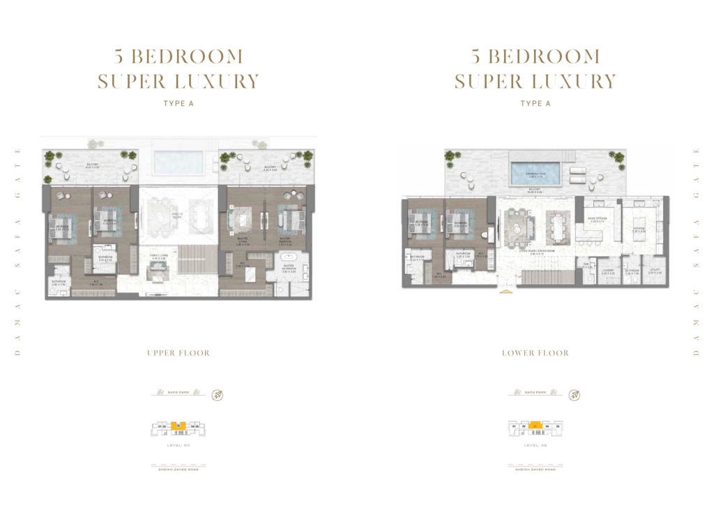 Safa Gate  — 5BR Penthouse floor plan