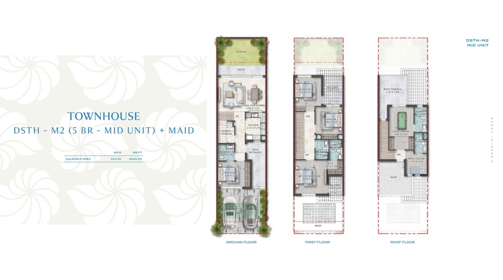CUBA at DAMAC Islands 2 — 5BR Townhouse floor plan