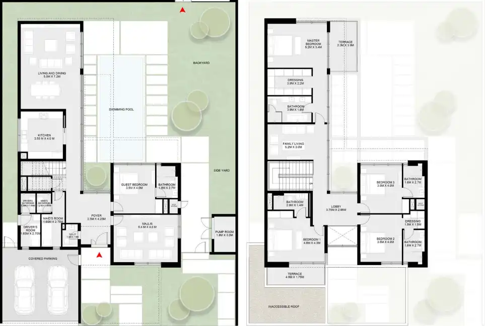Narenj — Masaar 2 — 5BR Villa floor plan