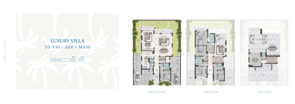 DAMAC Islands 2 — 6BR Villa floor plan