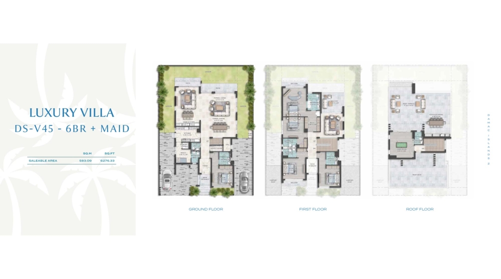 CUBA at DAMAC Islands 2 — 6BR Villa floor plan