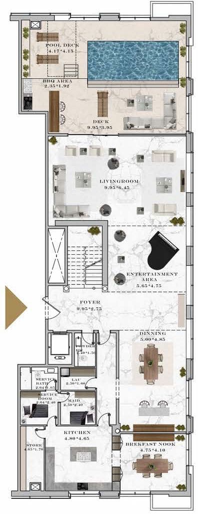 5 bedrooms duplex