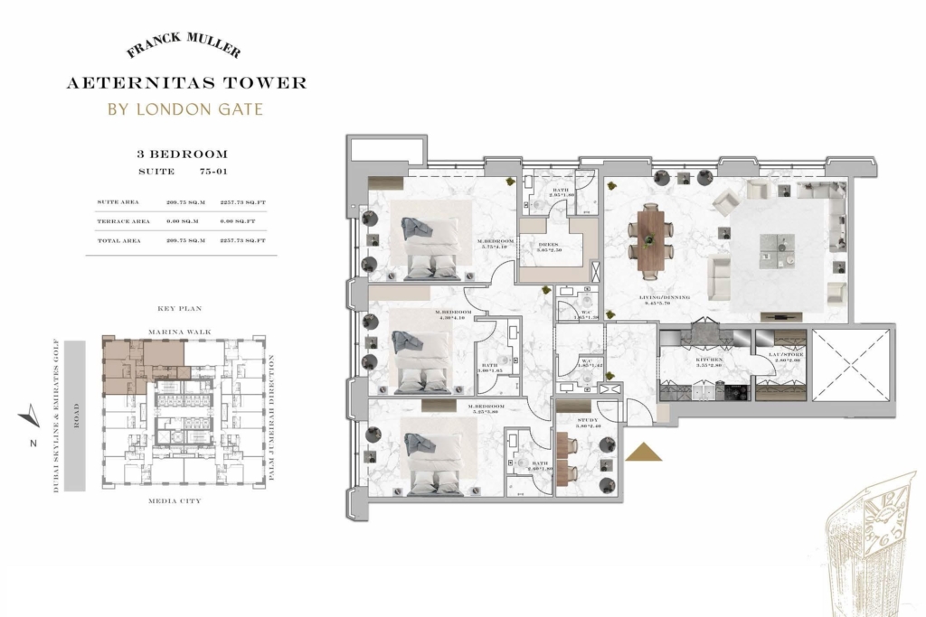 3 bedrooms