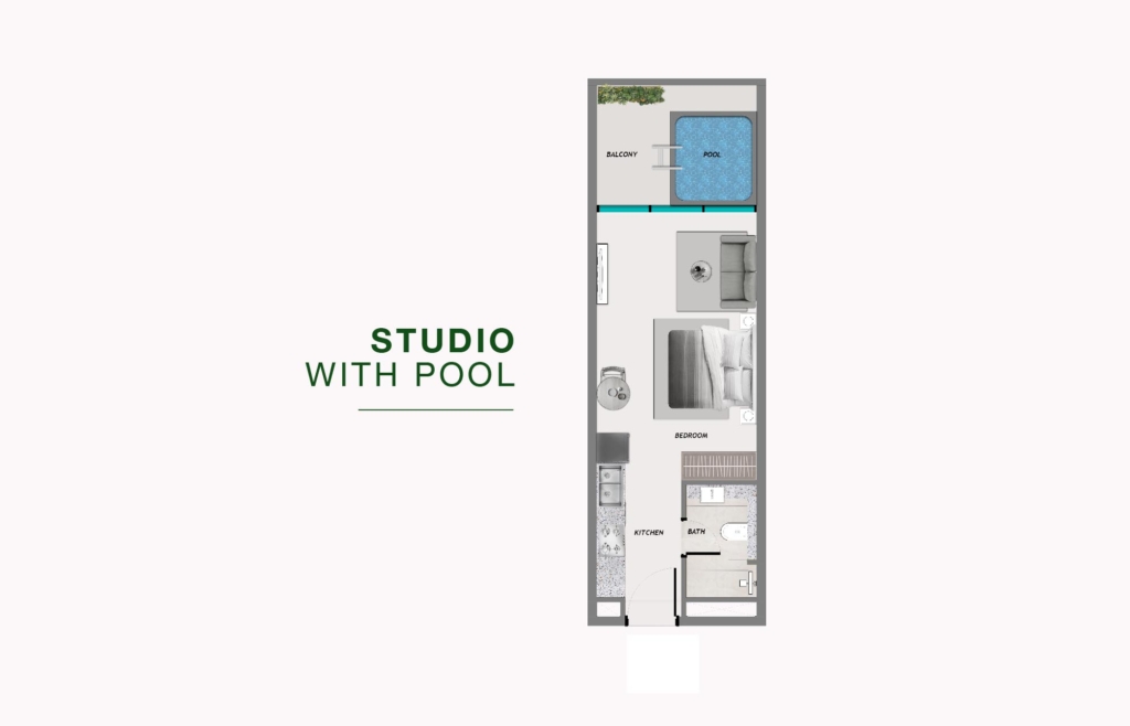 SAMANA Resorts 2  — Studio floor plan