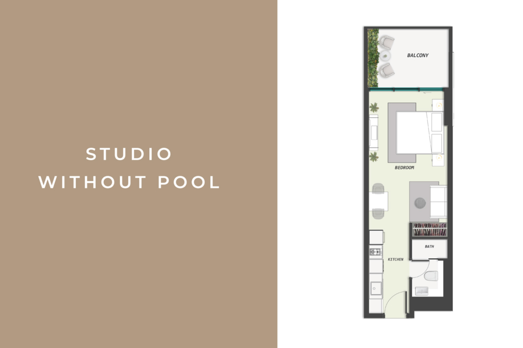 SAMANA Avenue — Studio floor plan
