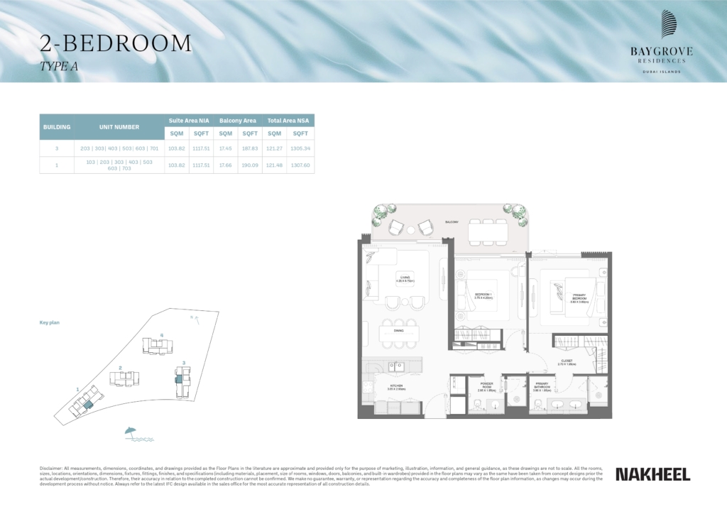 Bay Grove Residences — 2BR floor plan
