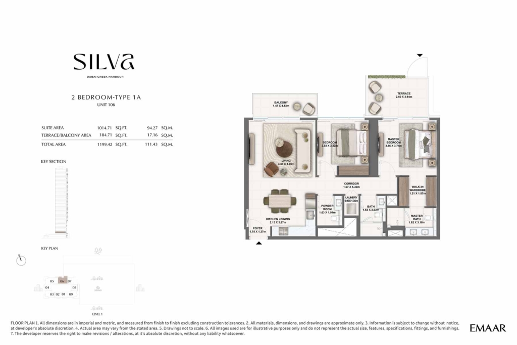 SILVA — 2BR floor plan