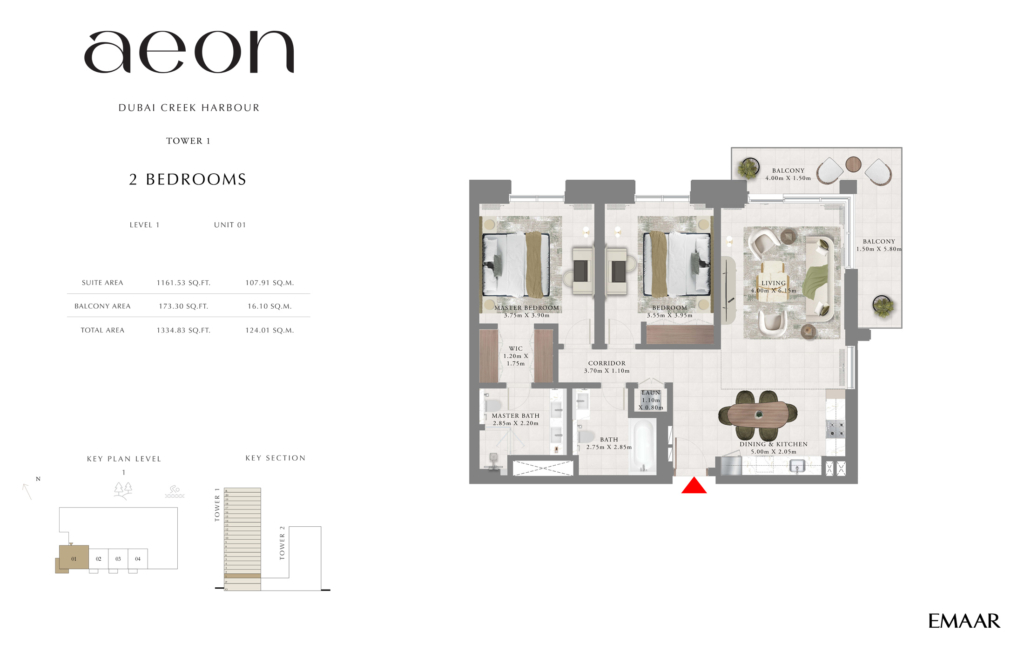 AEON — 2BR floor plan