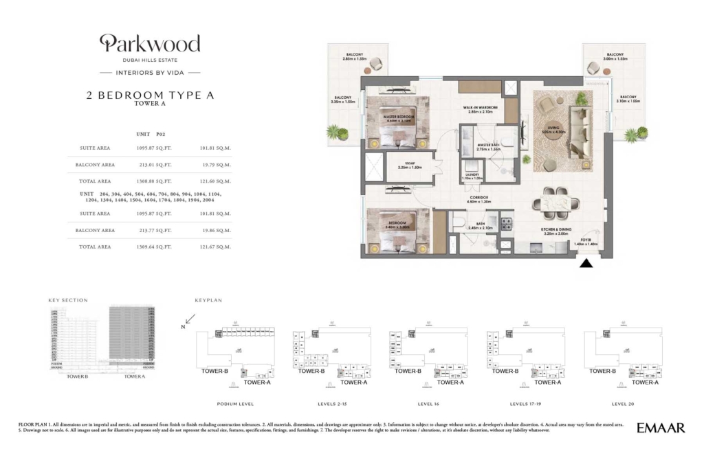 Parkwood — 2BR floor plan