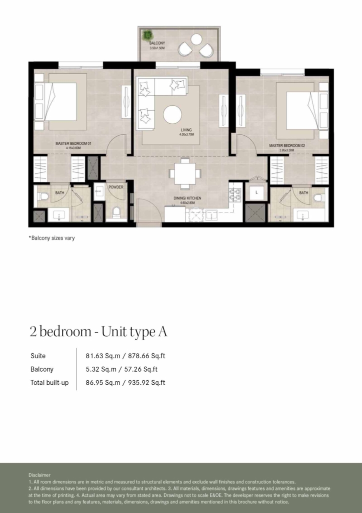Ellison — 2BR floor plan