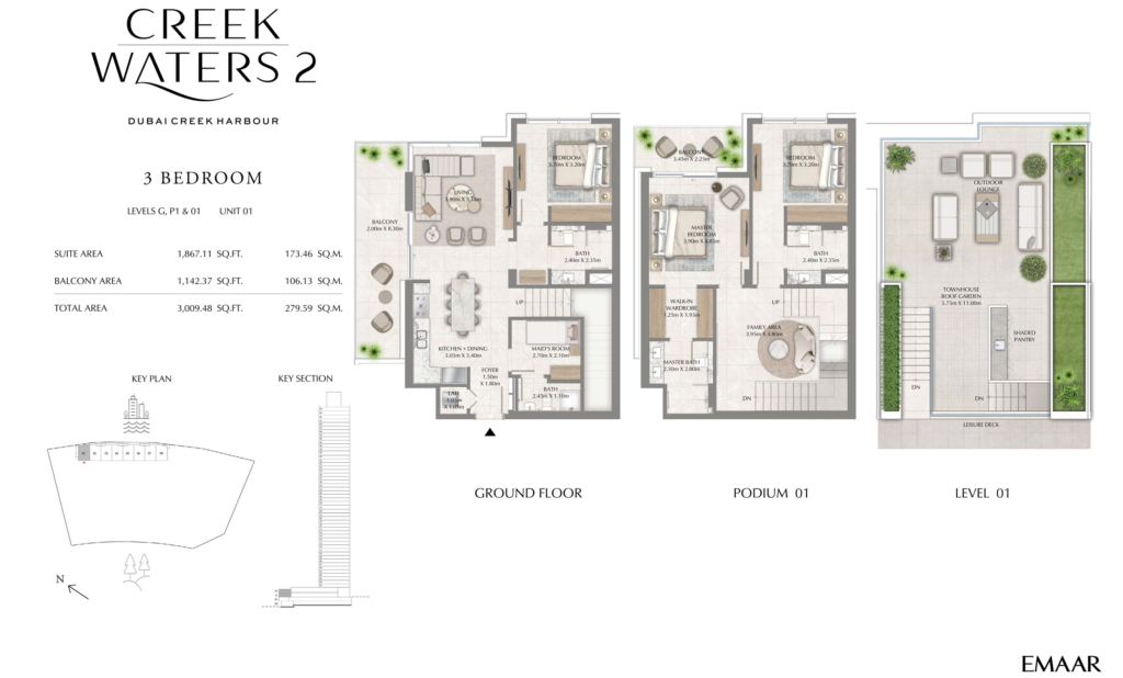 Creek Waters 2 — 3BR floor plan