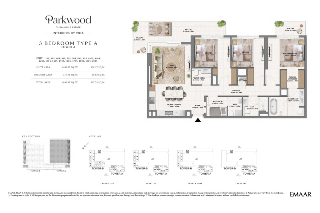 Parkwood — 3BR floor plan