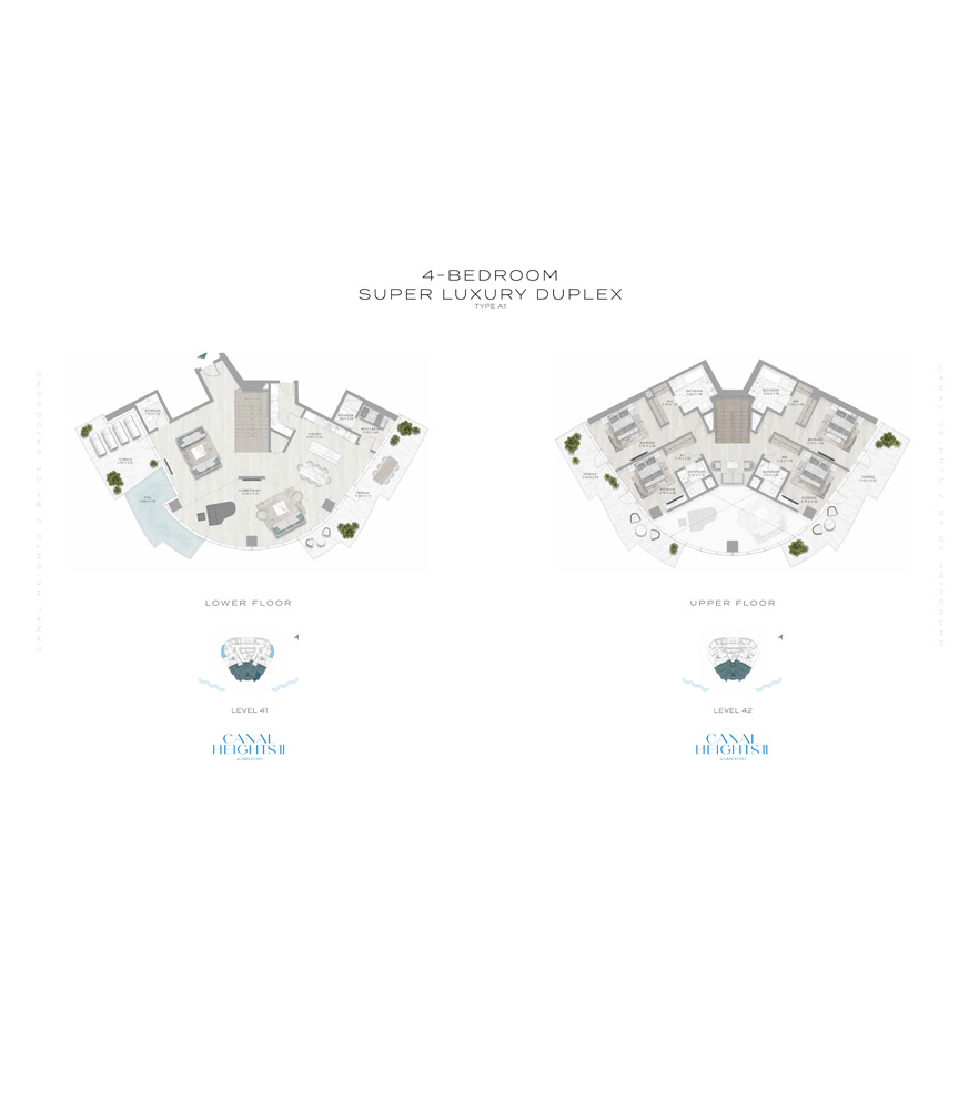 Canal Heights 2  — 4BR Duplex floor plan