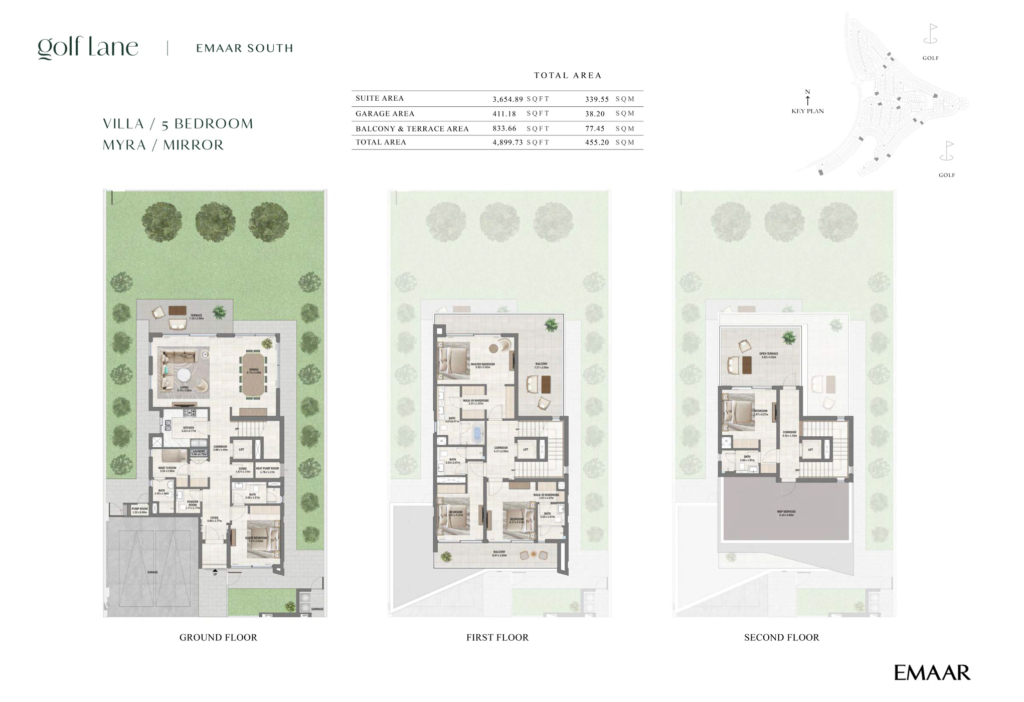 Golf Lane — 5BR Villa floor plan