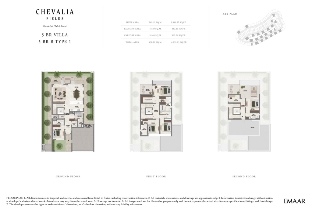 Chevalia Fields — 5BR Villa floor plan