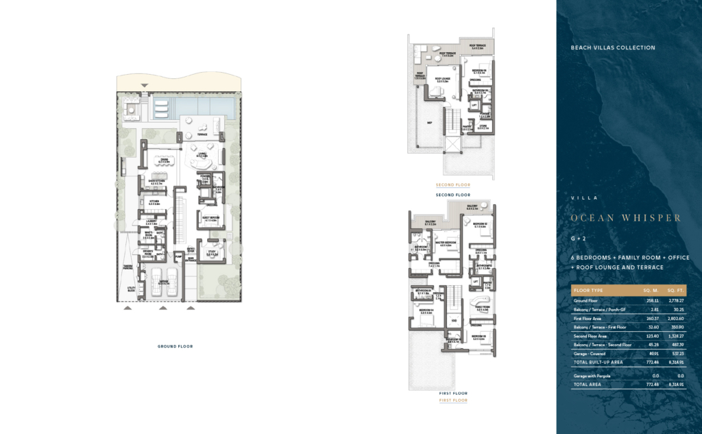 Blue Horizon  — 6BR Villa floor plan