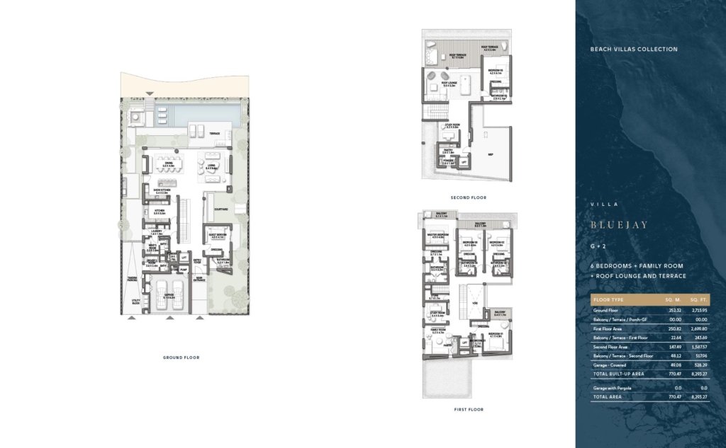 Blue Horizon  — 6BR Villa floor plan