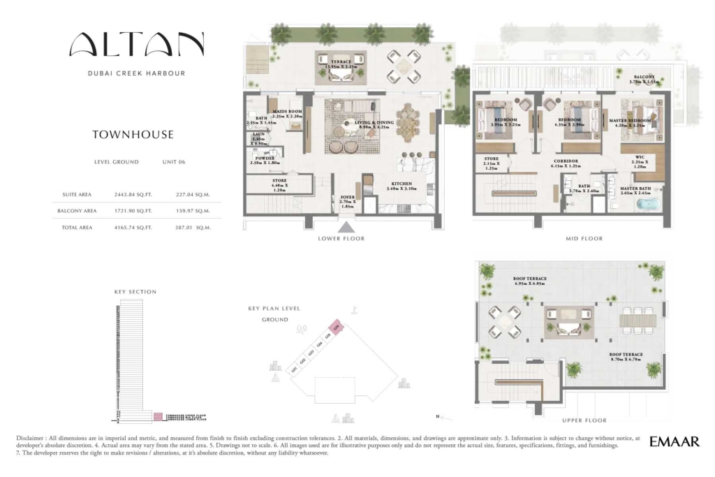 Altan — 3BR Townhouse floor plan