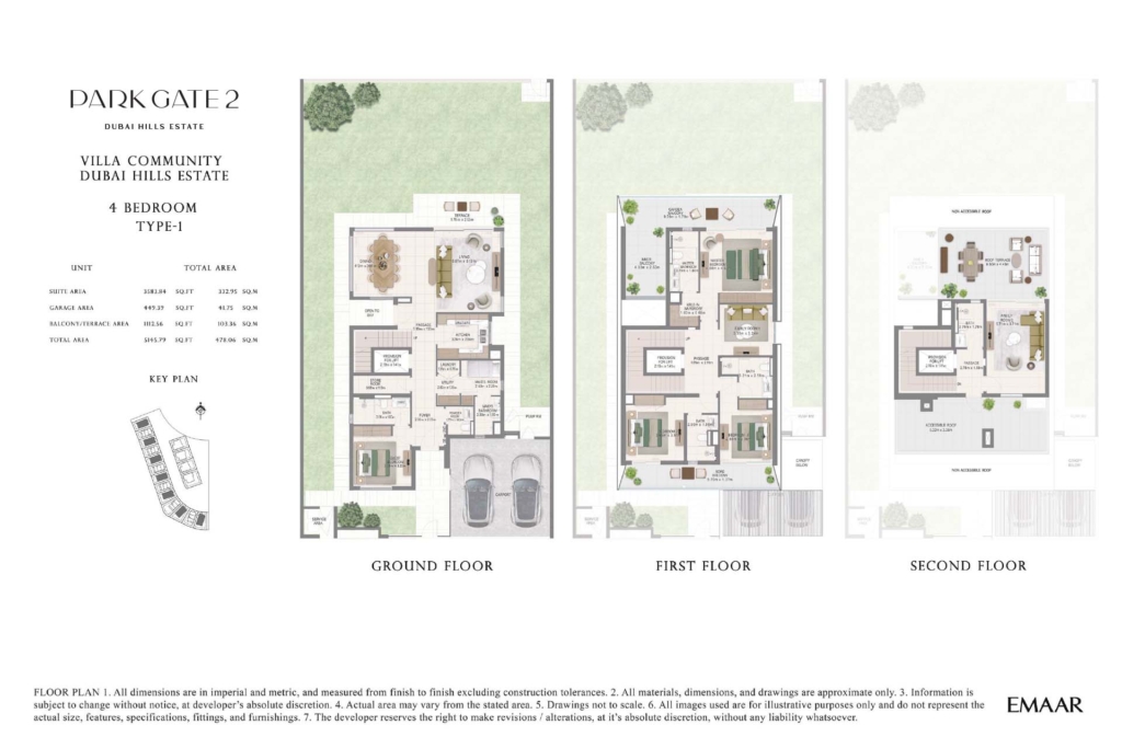 Park Gate 2  — 4BR Villa floor plan