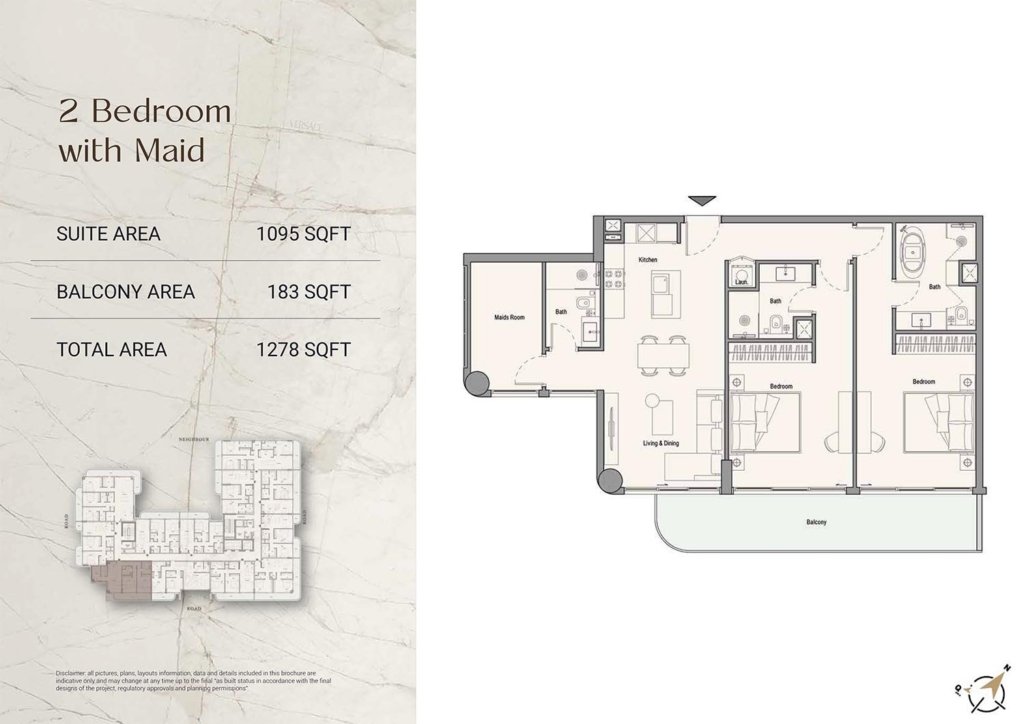 113 Residences  — 2BR floor plan