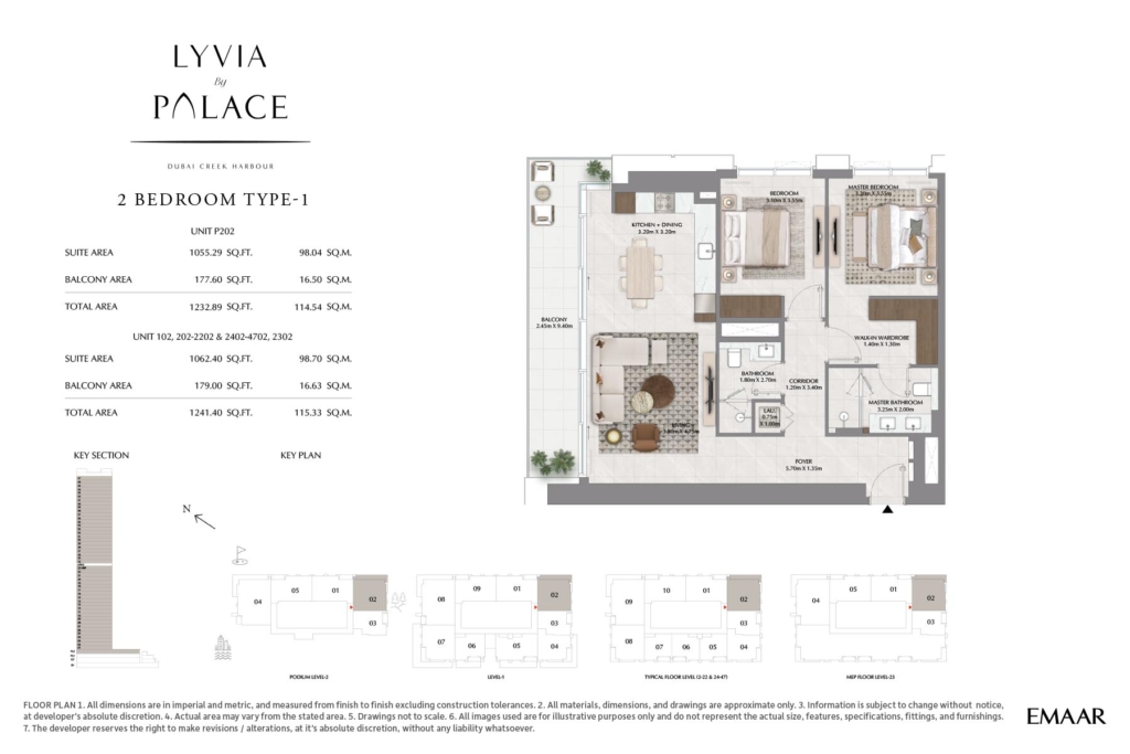 LYVIA BY PALACE — 2BR floor plan
