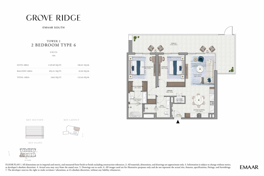 Grove Ridge — 2BR floor plan