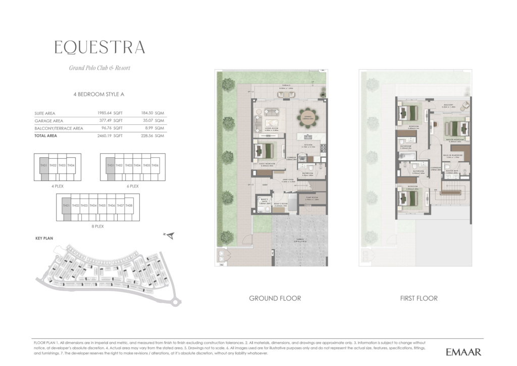 Equestra at Grand Polo Club & Resort — 4BR Townhouse floor plan