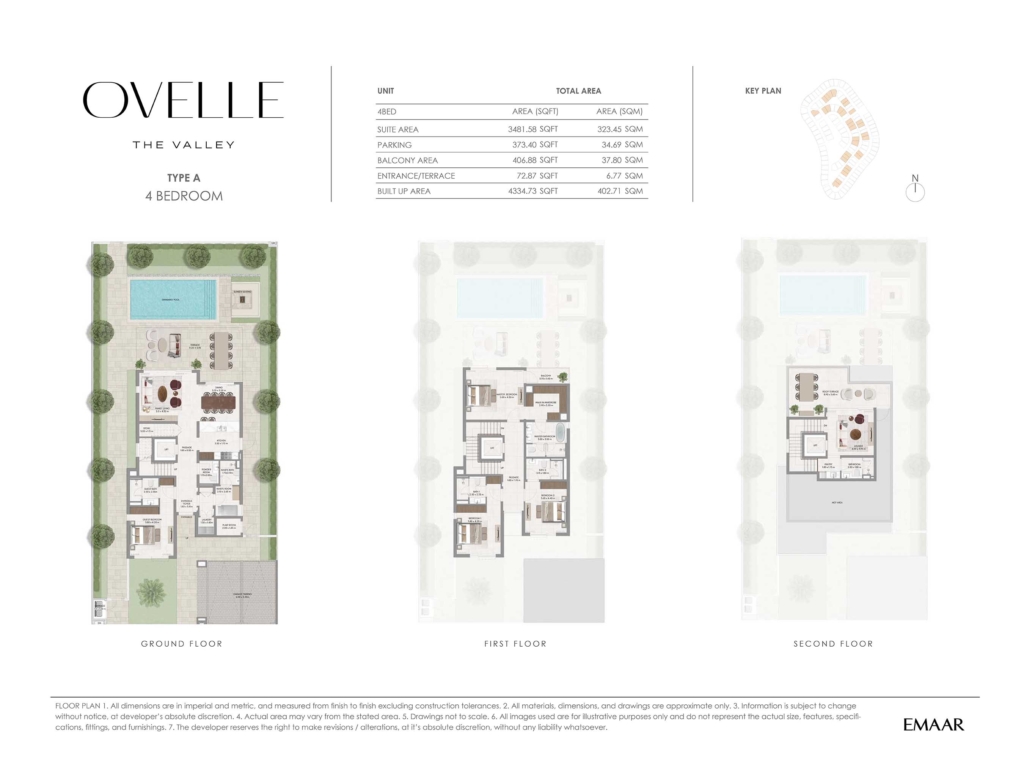 Ovelle at The Valley — 4BR Villa floor plan