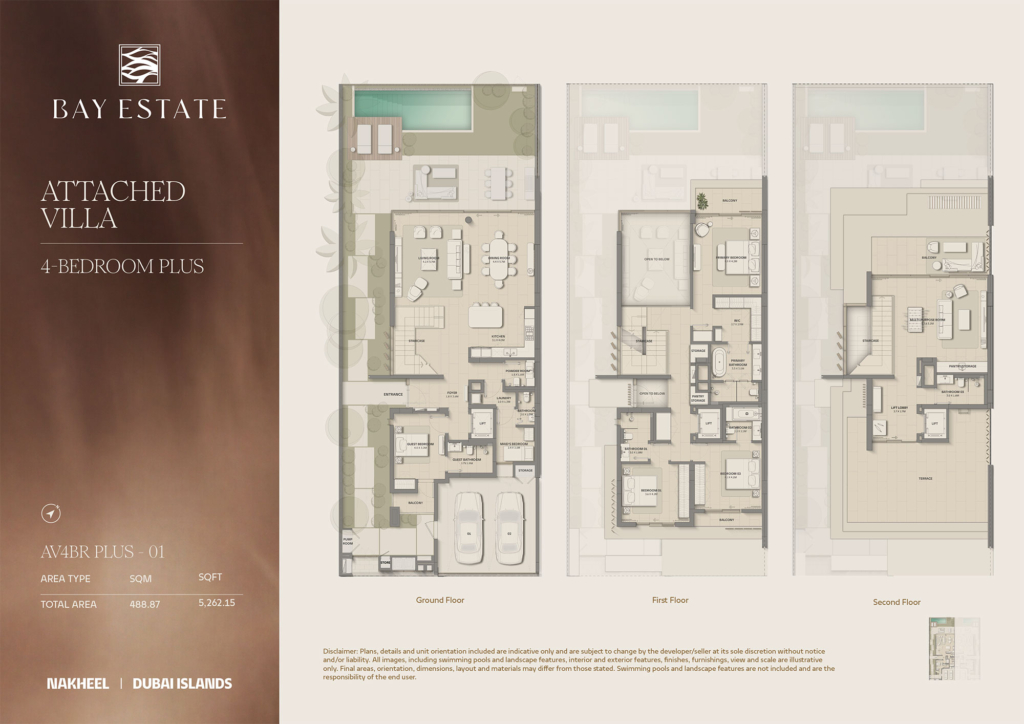Bay Estate  — 4BR Villa floor plan