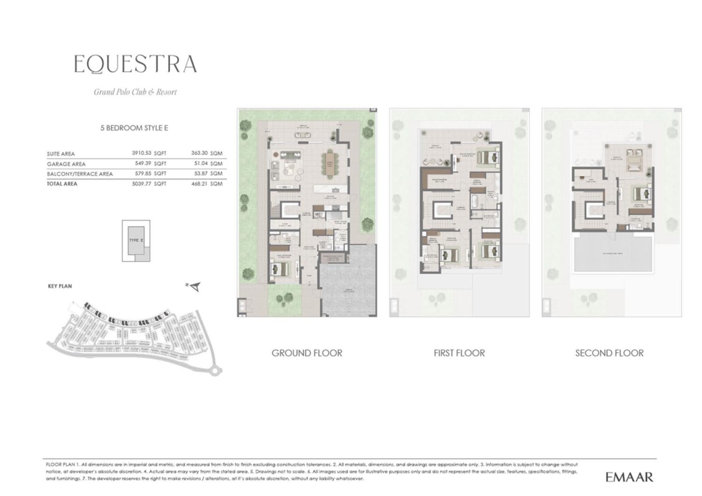 Equestra at Grand Polo Club & Resort — 5BR Townhouse floor plan